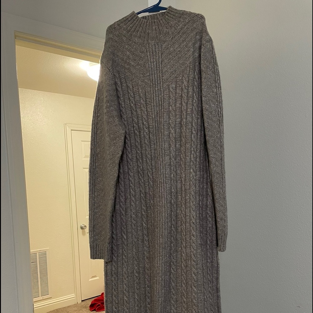 Mock turtle neck dress worn once for an hour